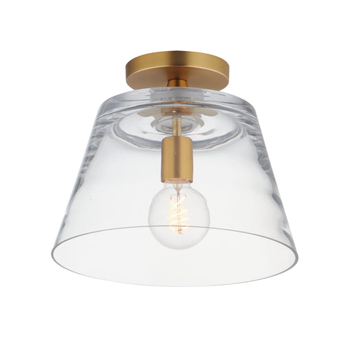 Maxim 12880CLNAB Hudson 1 Light Semi Flush Mount/Pendant | Natural Aged Brass
