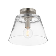 Maxim 12880CLSN Hudson 1 Light Semi Flush Mount/Pendant | Satin Nickel