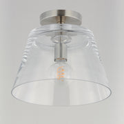 Maxim 12880CLSN Hudson 1 Light Semi Flush Mount/Pendant | Satin Nickel