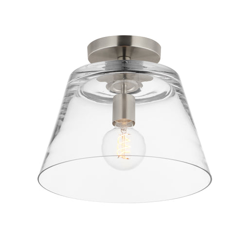 Maxim 12880CLSN Hudson 1 Light Semi Flush Mount/Pendant | Satin Nickel