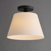 Maxim 12880SWBK Hudson 1 Light Semi Flush Mount/Pendant | Black