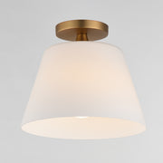 Maxim 12880SWNAB Hudson 1 Light Semi Flush Mount/Pendant | Natural Aged Brass