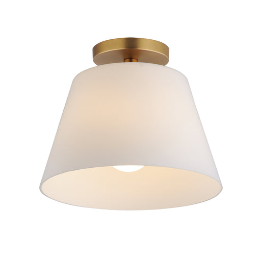 Maxim 12880SWNAB Hudson 1 Light Semi Flush Mount/Pendant | Natural Aged Brass