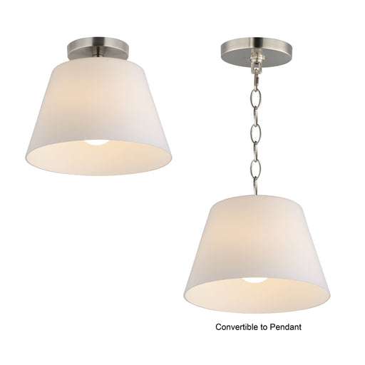 Maxim 12880SWSN Hudson 1 Light Semi Flush Mount/Pendant | Satin Nickel