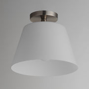 Maxim 12880SWSN Hudson 1 Light Semi Flush Mount/Pendant | Satin Nickel