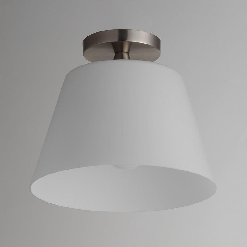 Maxim 12880SWSN Hudson 1 Light Semi Flush Mount/Pendant | Satin Nickel