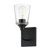 Maxim 12881CLBK Hudson 1 Light Sconce | Black