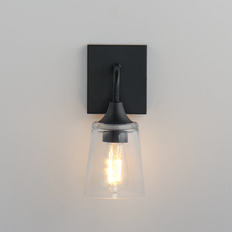 Maxim 12881CLBK Hudson 1 Light Sconce | Black