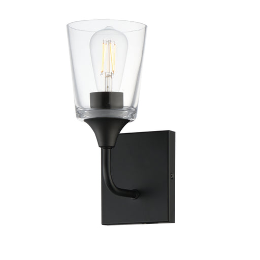 Maxim 12881CLBK Hudson 1 Light Sconce | Black