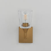 Maxim 12881CLNAB Hudson 1 Light Sconce | Natural Aged Brass