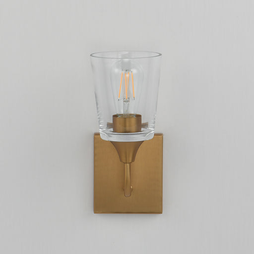 Maxim 12881CLNAB Hudson 1 Light Sconce | Natural Aged Brass