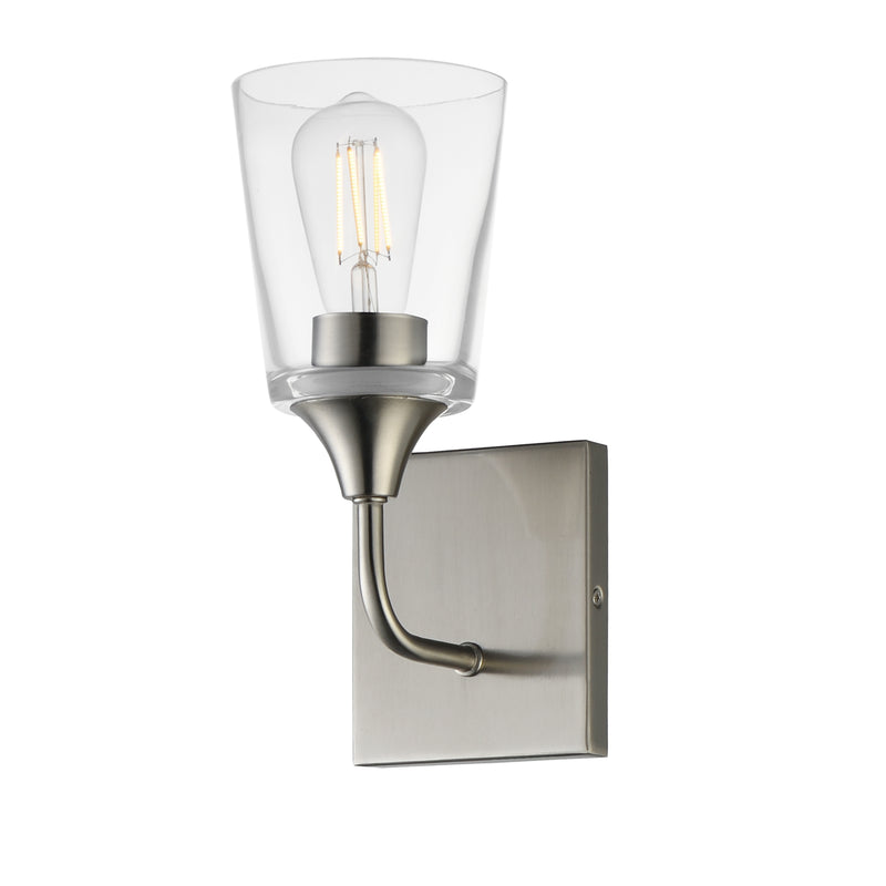 Maxim 12881CLSN Hudson 1 Light Sconce | Satin Nickel