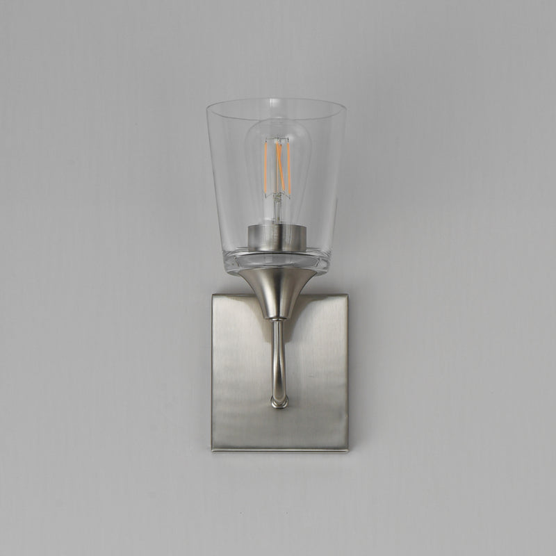 Maxim 12881CLSN Hudson 1 Light Sconce | Satin Nickel