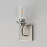 Maxim 12881CLSN Hudson 1 Light Sconce | Satin Nickel