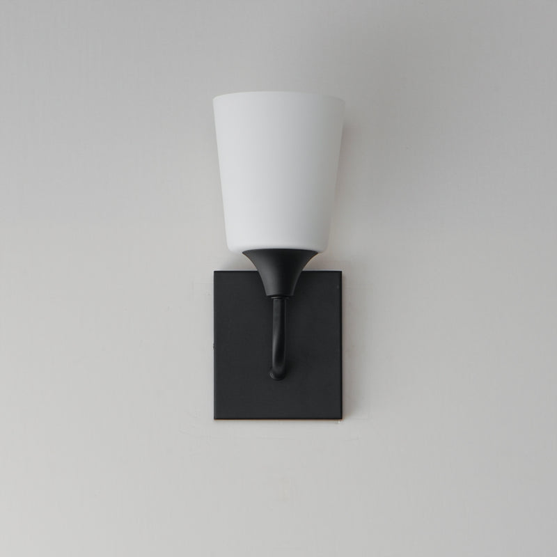 Maxim 12881SWBK Hudson 1 Light Sconce | Black