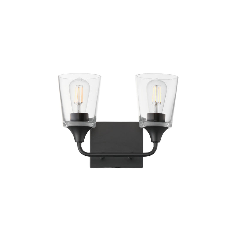 Maxim 12882CLBK Hudson 2 Light Bath Vanity | Black