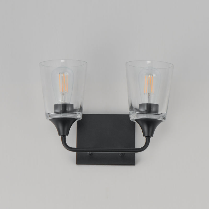 Maxim 12882CLBK Hudson 2 Light Bath Vanity | Black