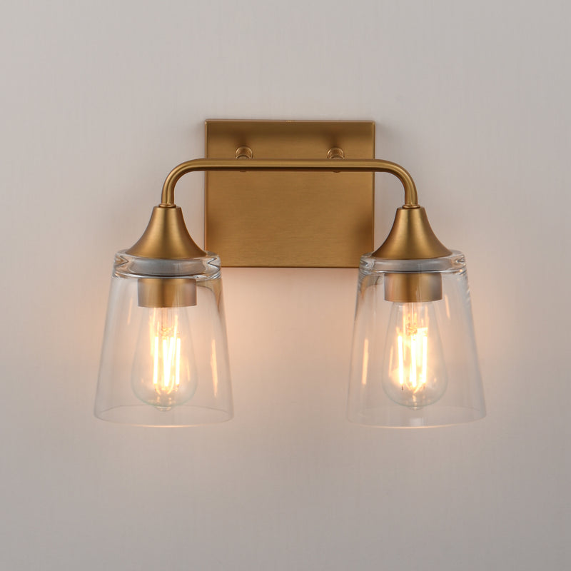 Maxim 12882CLNAB Hudson 2 Light Bath Vanity | Natural Aged Brass