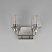 Maxim 12882CLSN Hudson 2 Light Bath Vanity | Satin Nickel