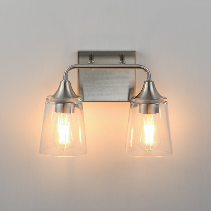 Maxim 12882CLSN Hudson 2 Light Bath Vanity | Satin Nickel