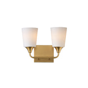 Maxim 12882SWNAB Hudson 2 Light Bath Vanity | Natural Aged Brass