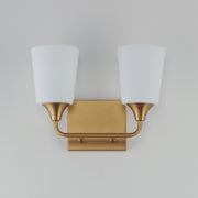 Maxim 12882SWNAB Hudson 2 Light Bath Vanity | Natural Aged Brass