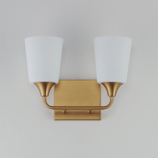 Maxim 12882SWNAB Hudson 2 Light Bath Vanity | Natural Aged Brass