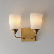 Maxim 12882SWNAB Hudson 2 Light Bath Vanity | Natural Aged Brass