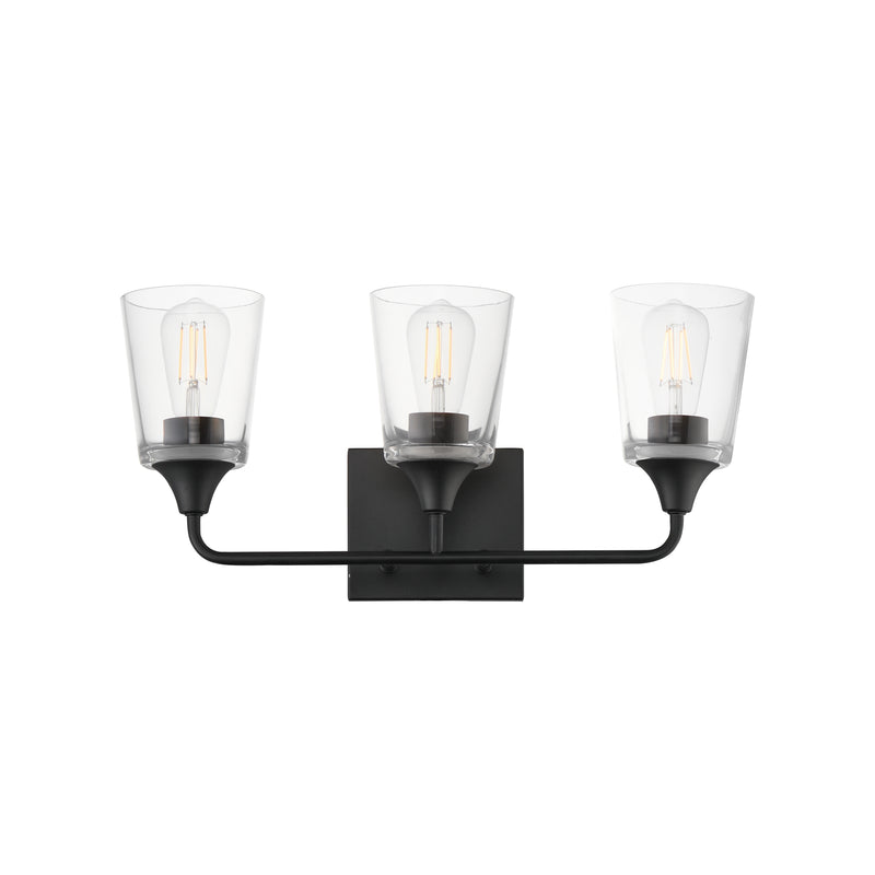 Maxim 12883CLBK Hudson 3 Light Bath Vanity | Black