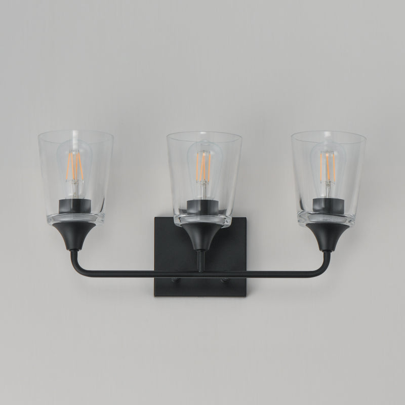 Maxim 12883CLBK Hudson 3 Light Bath Vanity | Black
