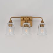 Maxim 12883CLNAB Hudson 3 Light Bath Vanity | Natural Aged Brass