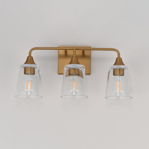 Maxim 12883CLNAB Hudson 3 Light Bath Vanity | Natural Aged Brass