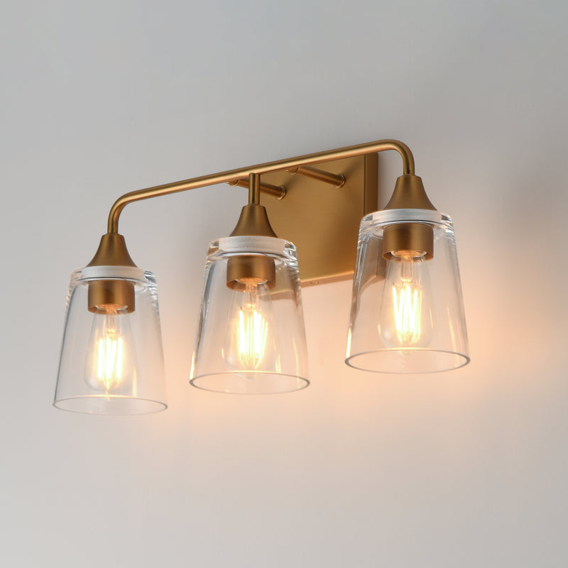 Maxim 12883CLNAB Hudson 3 Light Bath Vanity | Natural Aged Brass