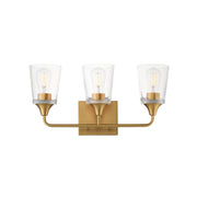 Maxim 12883CLNAB Hudson 3 Light Bath Vanity | Natural Aged Brass