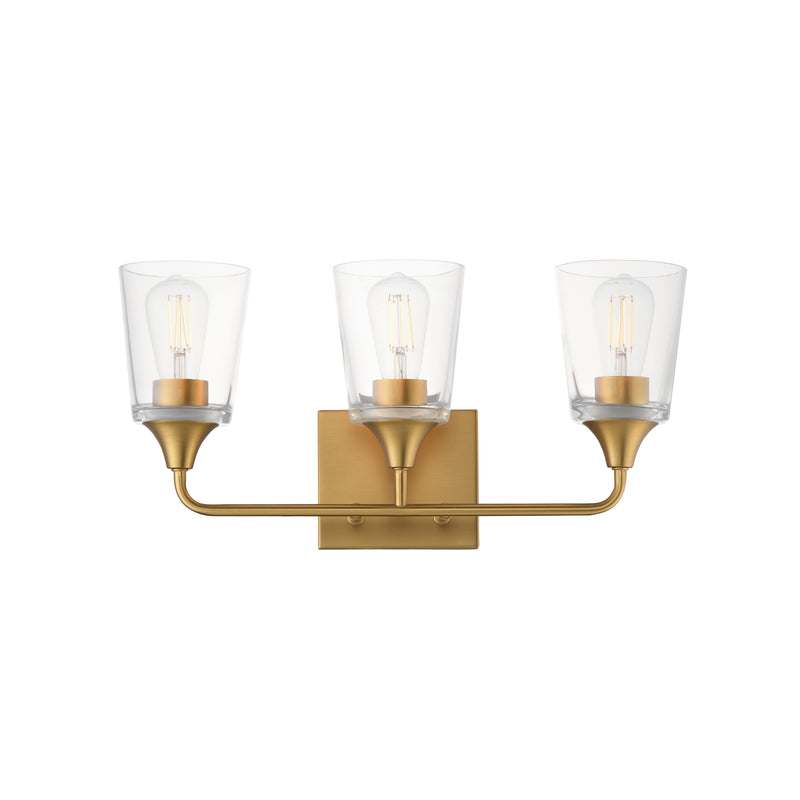 Maxim 12883CLNAB Hudson 3 Light Bath Vanity | Natural Aged Brass