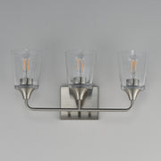 Maxim 12883CLSN Hudson 3 Light Bath Vanity | Satin Nickel