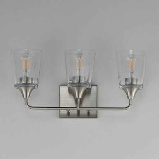 Maxim 12883CLSN Hudson 3 Light Bath Vanity | Satin Nickel