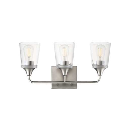 Maxim 12883CLSN Hudson 3 Light Bath Vanity | Satin Nickel