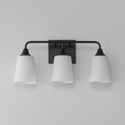 Maxim 12883SWBK Hudson 3 Light Bath Vanity | Black