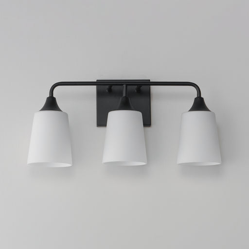 Maxim 12883SWBK Hudson 3 Light Bath Vanity | Black