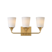 Maxim 12883SWNAB Hudson 3 Light Bath Vanity | Natural Aged Brass