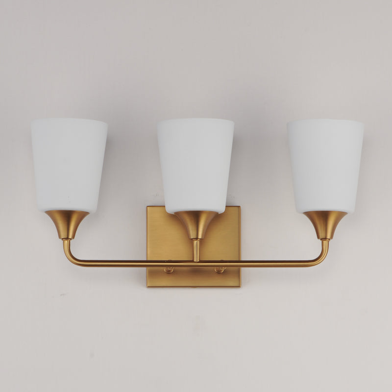 Maxim 12883SWNAB Hudson 3 Light Bath Vanity | Natural Aged Brass