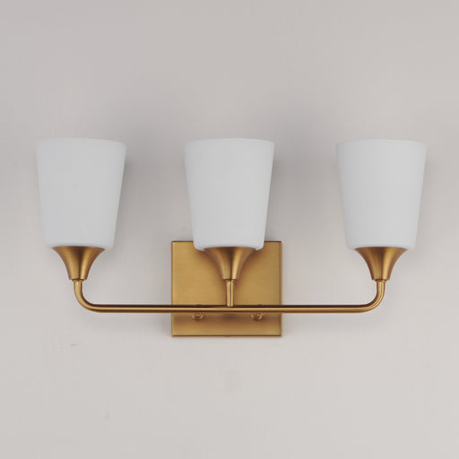 Maxim 12883SWNAB Hudson 3 Light Bath Vanity | Natural Aged Brass