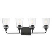 Maxim 12884CLBK Hudson 4 Light Bath Vanity | Black