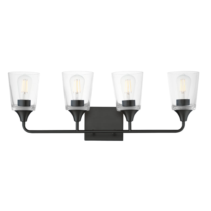 Maxim 12884CLBK Hudson 4 Light Bath Vanity | Black