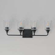 Maxim 12884CLBK Hudson 4 Light Bath Vanity | Black