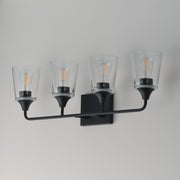 Maxim 12884CLBK Hudson 4 Light Bath Vanity | Black