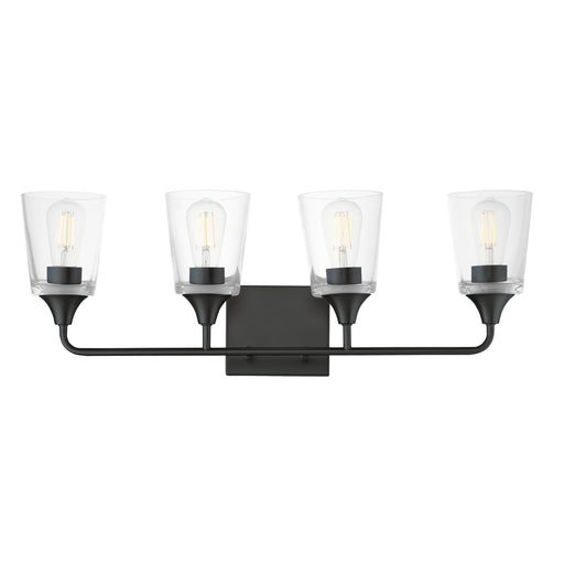 Maxim 12884CLBK Hudson 4 Light Bath Vanity | Black