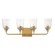 Maxim 12884CLNAB Hudson 4 Light Bath Vanity | Natural Aged Brass