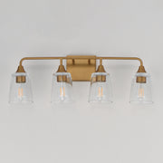 Maxim 12884CLNAB Hudson 4 Light Bath Vanity | Natural Aged Brass